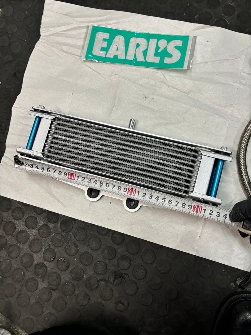 Active オイルクーラー9段 メッシュホース フィッティング XJR400