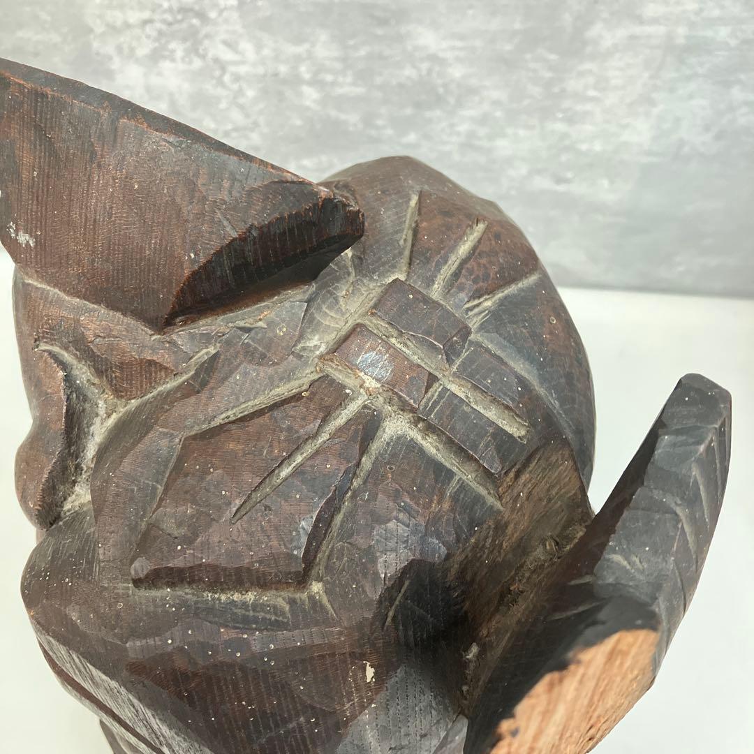 アンティーク 骨董 木製 木彫り 木彫 彫刻 恵比寿 大黒天 七福神 縁起物