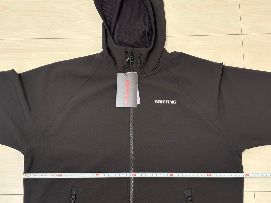 未使用)ブリーフィング ゴルフ メンズ ストームフリースパーカー L ブラック