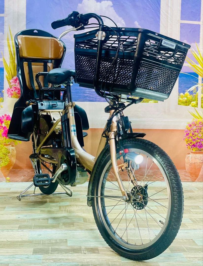 超特価！アンジェリーノ⭐️ブリヂストン子供乗せ電動アシスト自転車Y3195