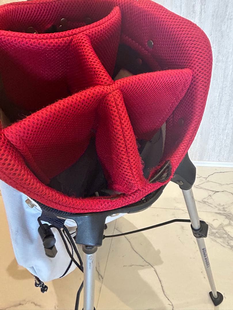 JACK BUNNY キャディバッグ グレー/レッド