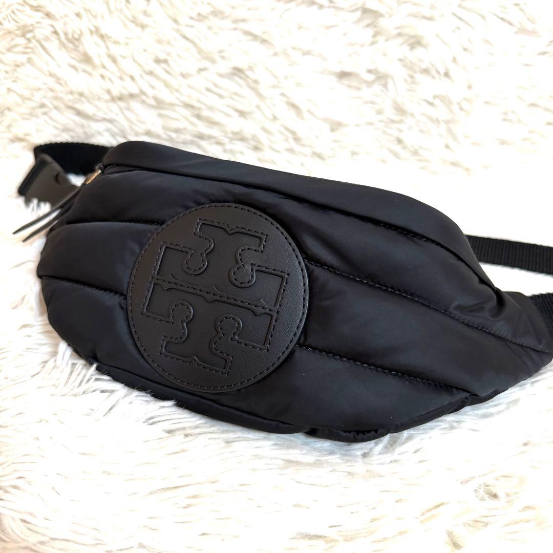 極美品✨ トリーバーチ ボディバッグ ナイロン キルティング 黒 パッファ