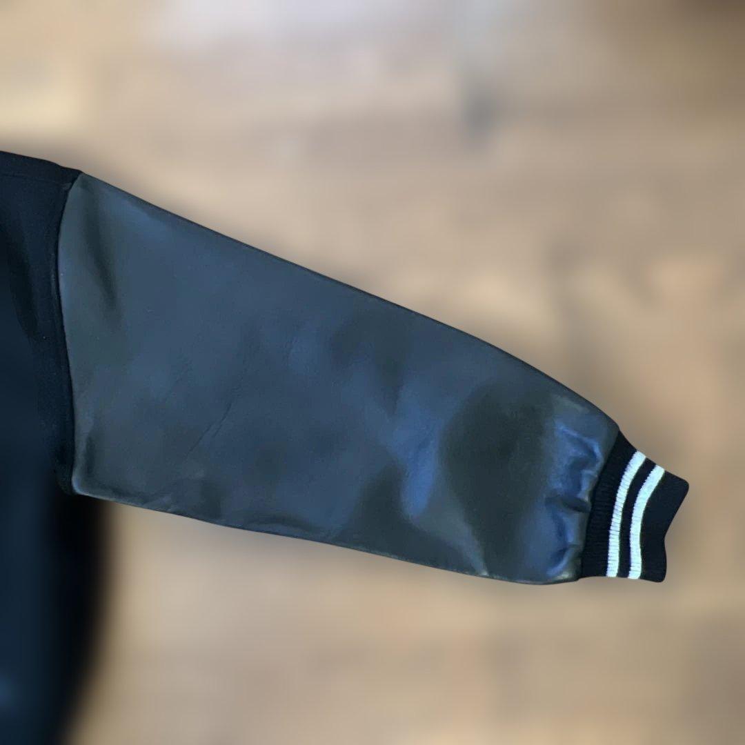 特*し様 VAN JAC スタジアムジャンパー　袖皮　ブラック　Mサイズ