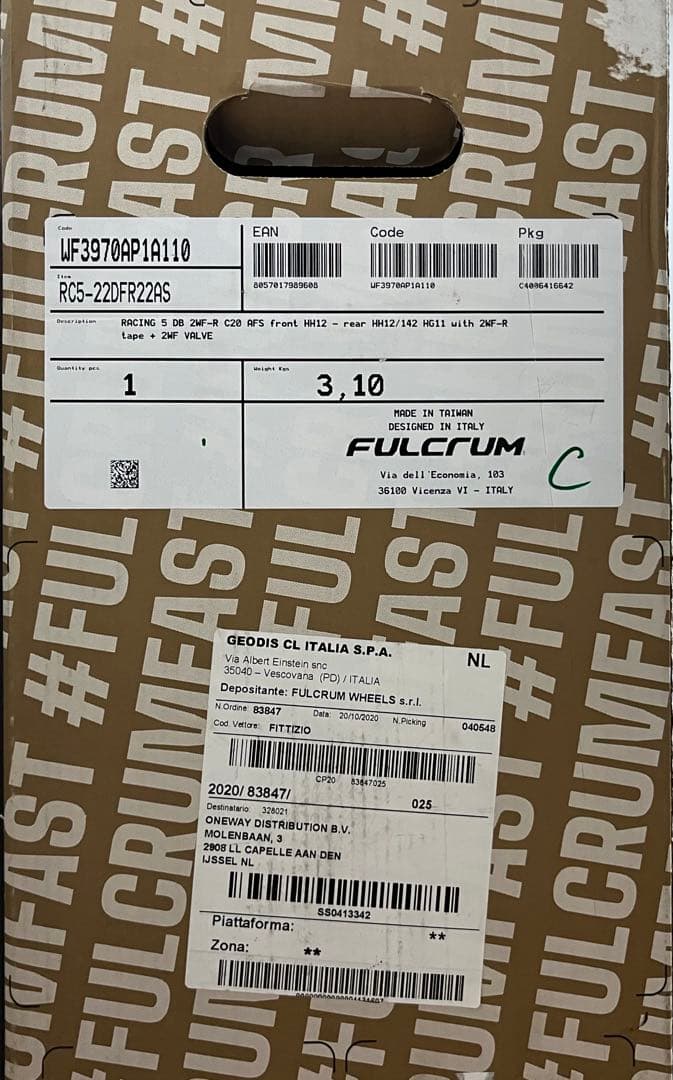 【未使用】 FULCRUM(フルクラム) RACING 5 DB シマノフリー