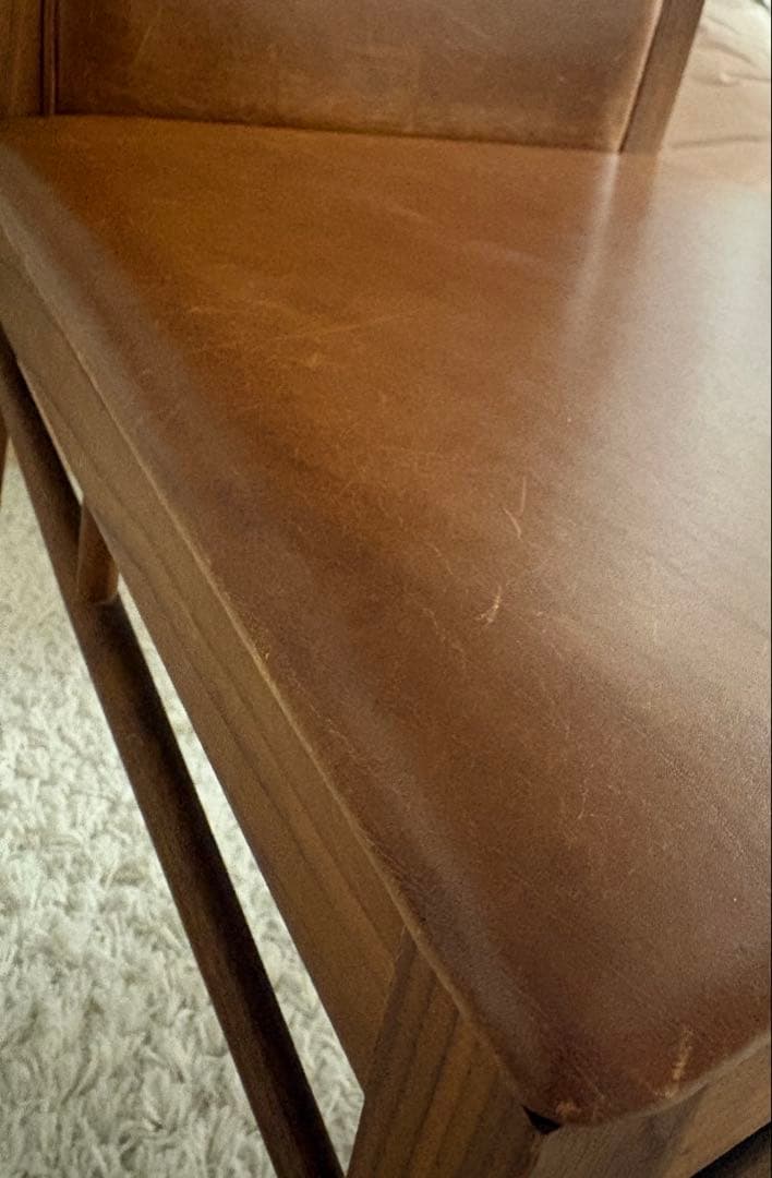 リッツウェル　SCHOLAR 革張り　ダイニングチェア 1脚