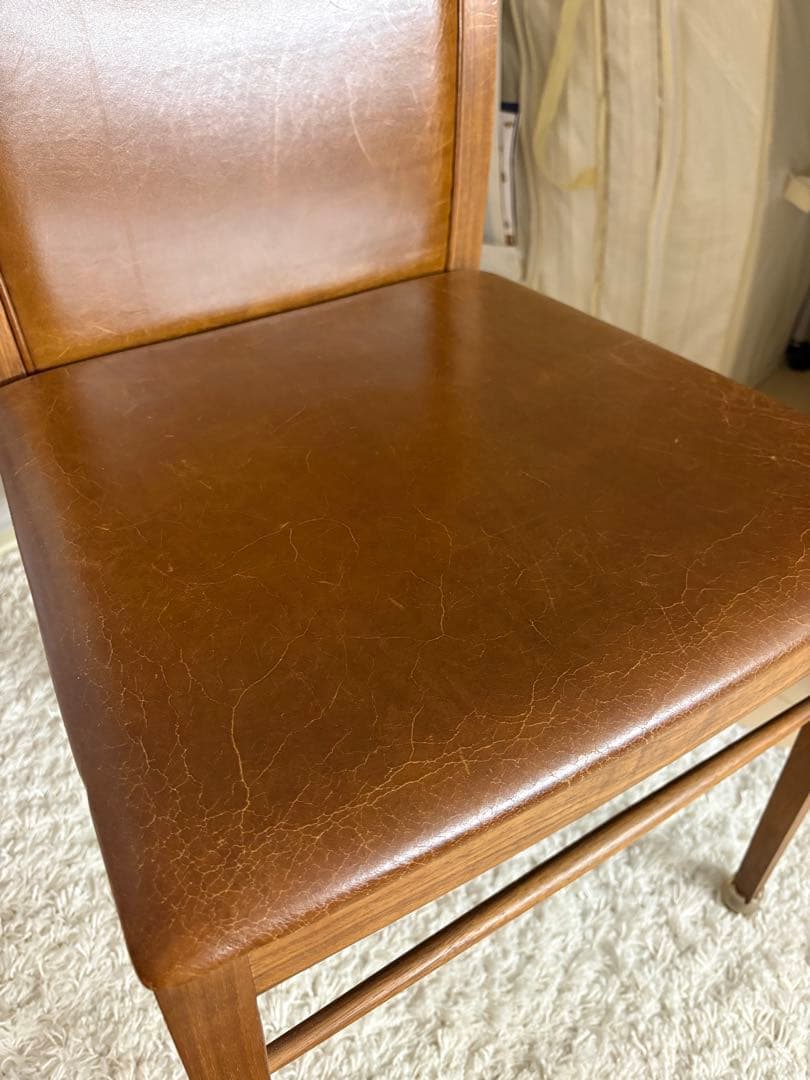 リッツウェル　SCHOLAR 革張り　ダイニングチェア 1脚