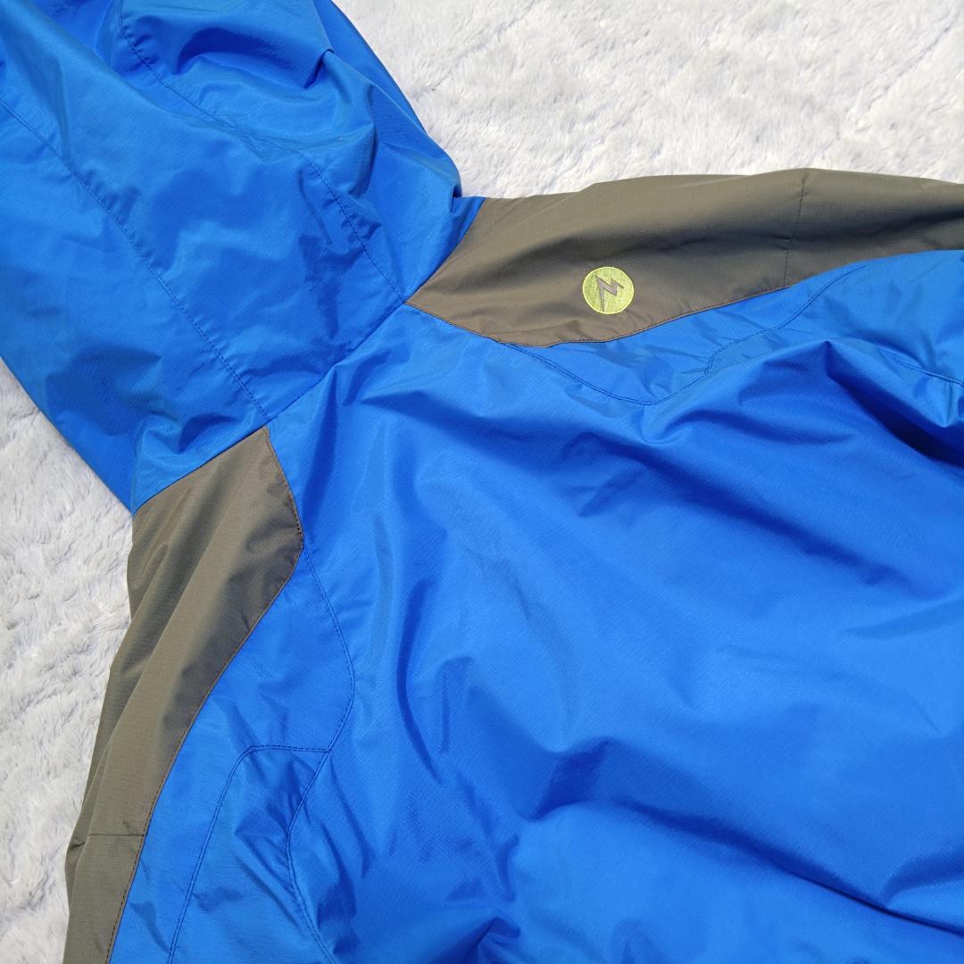 マーモットMarmot　大きいLサイズ スキーウェア上下 青 グレー　ヒートナビ