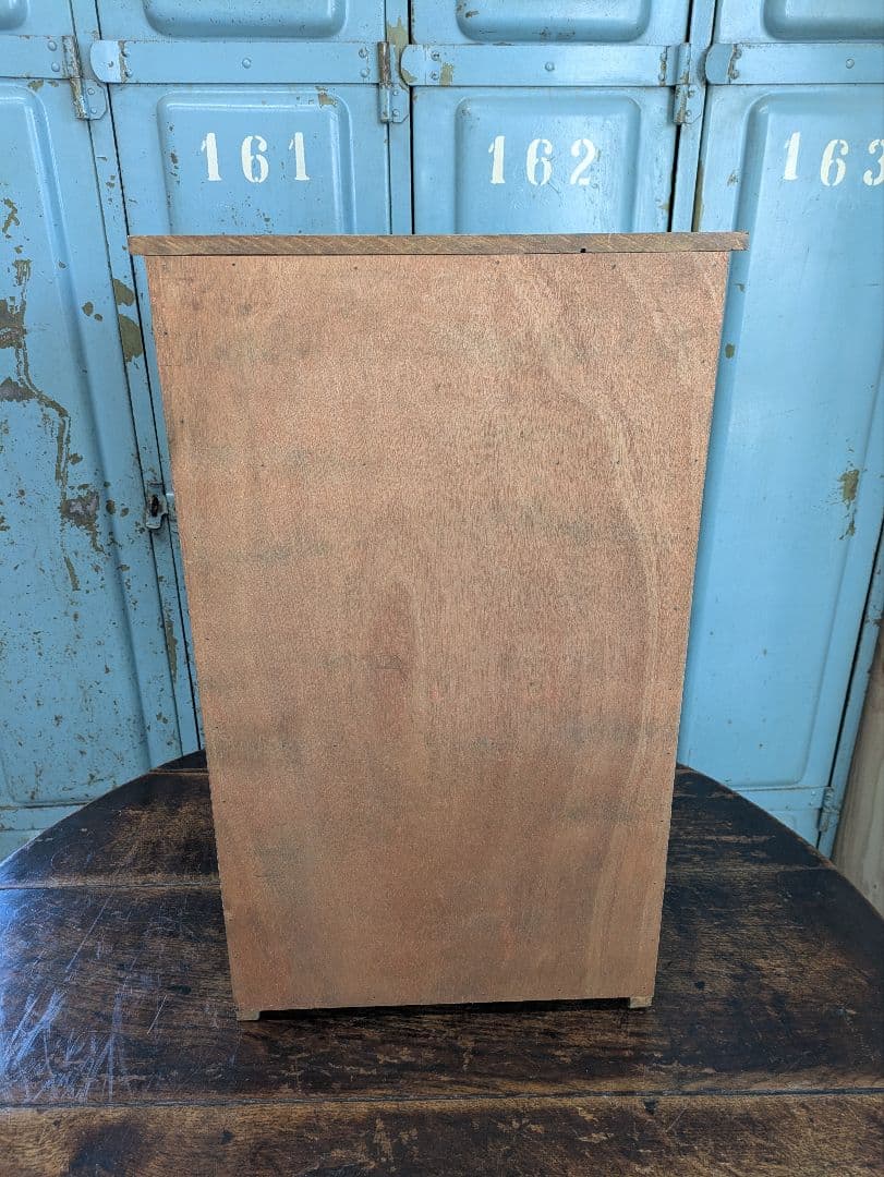 木製ヴィンテージスタイル ガラスキャビネット アンティークサイドボード