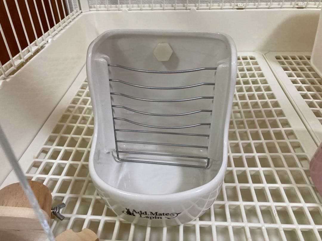 うさぎ　GEX クリアフロント　ケージ　使用品 　餌皿他