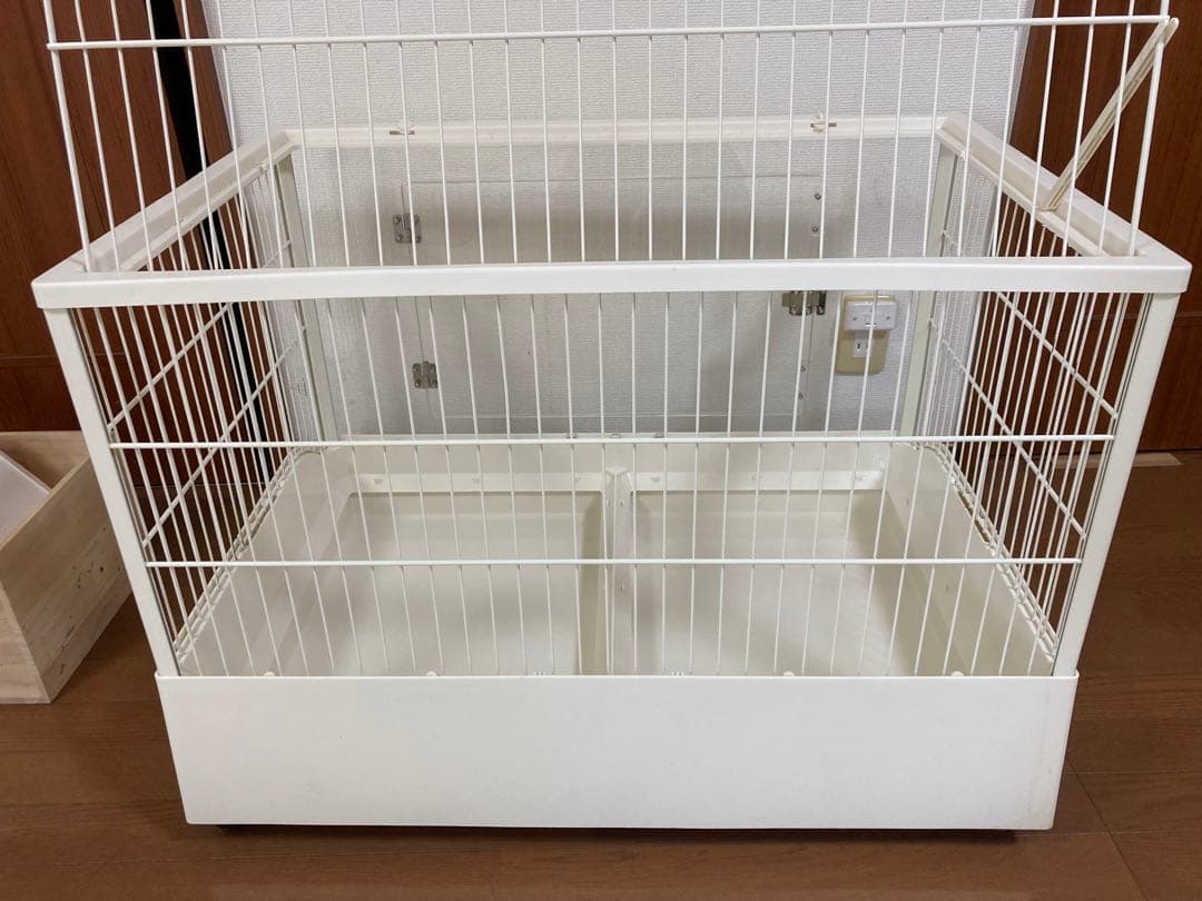 うさぎ　GEX クリアフロント　ケージ　使用品 　餌皿他