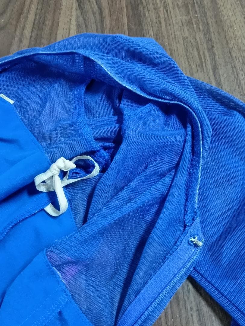 sekine　セキネ　社交ダンス衣装　Sサイズ　7号　ドレス　ワンピース　青　花