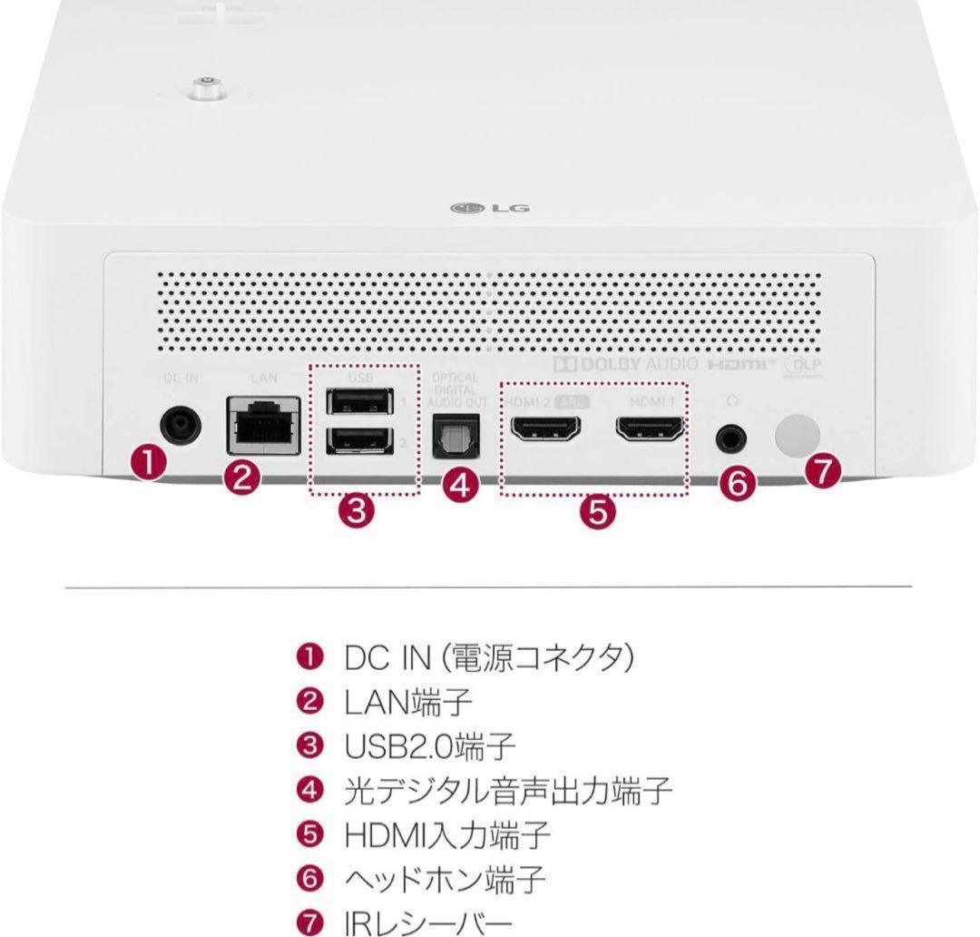 美品LG CineBeam PF610P HD スマートポータブルプロジェクター