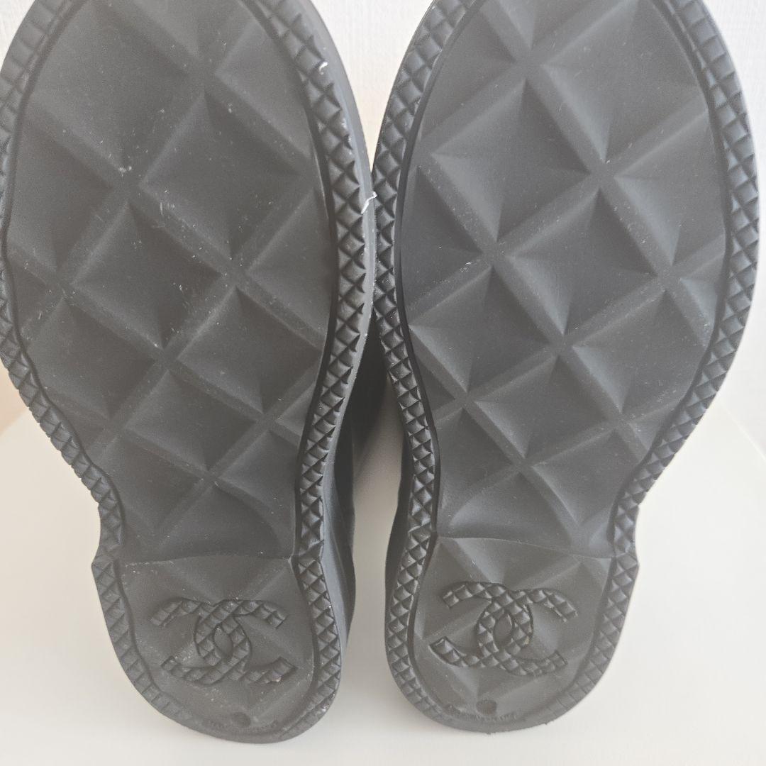 CHANEL 人気レインブーツ保証書　ショッパー箱リボン保存袋付き入手困難品３６