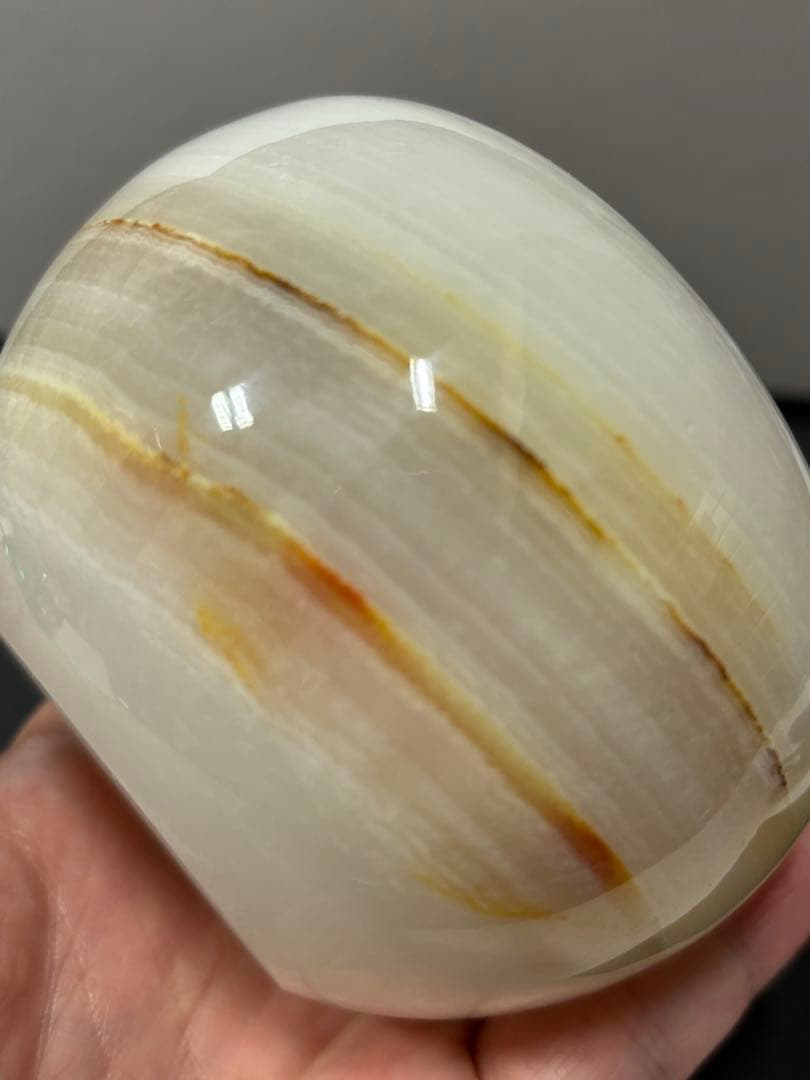 アフガンジェイド　蓋付き壺　630g 天然石の壺