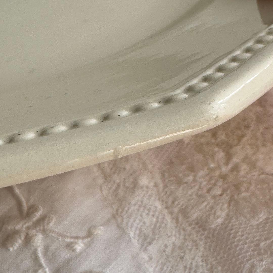 美品　フランスアンティーク　サルグミンヌ　オクトゴナル　デザートプレート