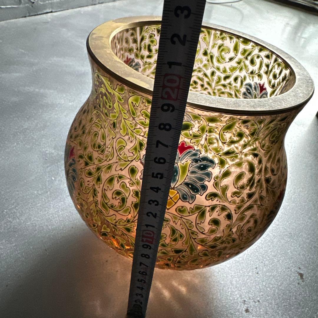 ヴィンテージ素敵すぎる！ずっしり　金彩 花瓶