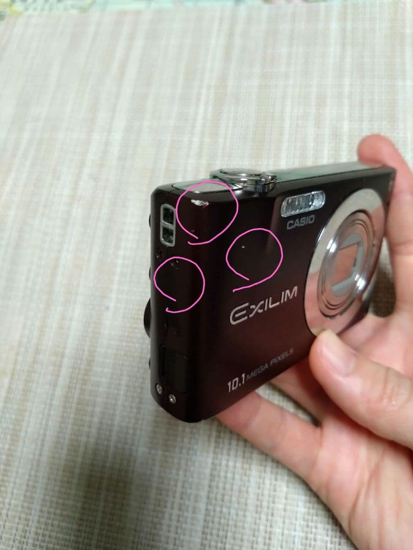 CASIO EXILIM 10.1メガピクセル デジタルカメラ　ブラウン