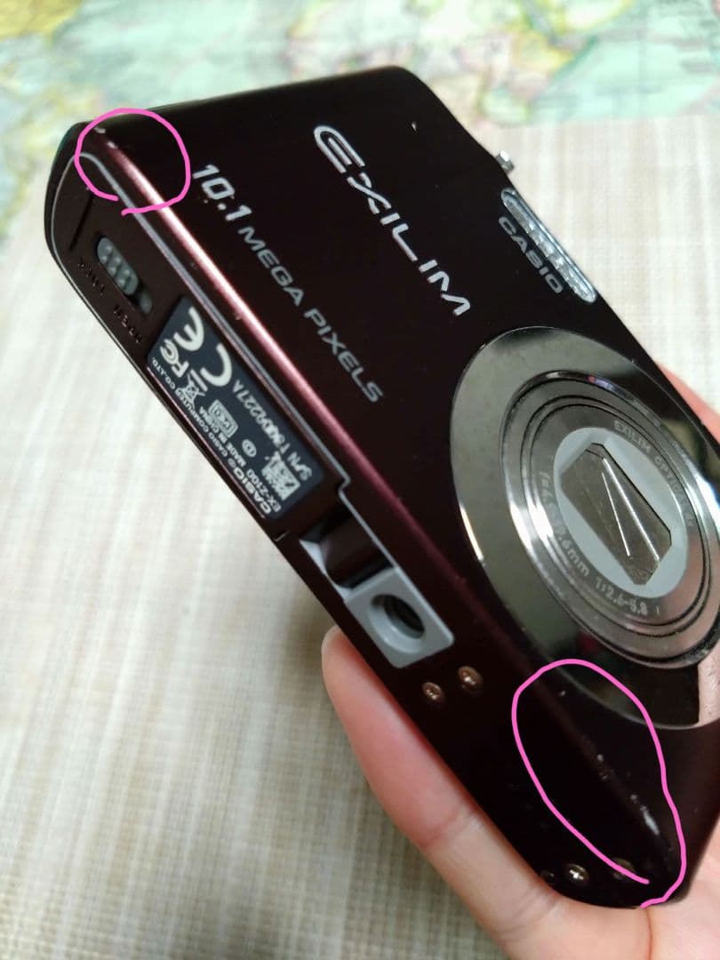 CASIO EXILIM 10.1メガピクセル デジタルカメラ　ブラウン