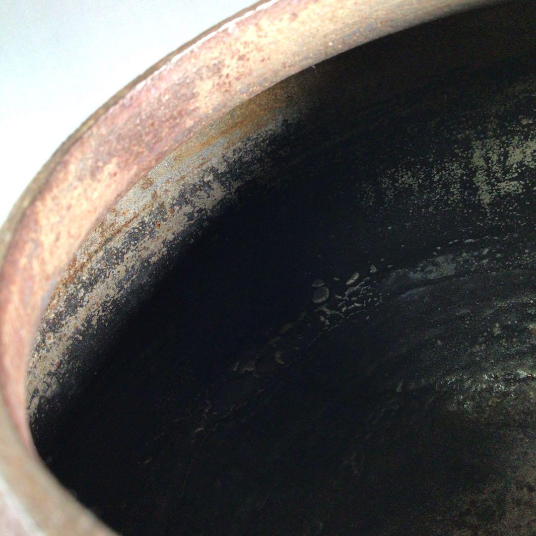 Ｒ３２１　茶釜　『釜師　佐藤浄清造』『真形羽釜』　共箱　茶道具