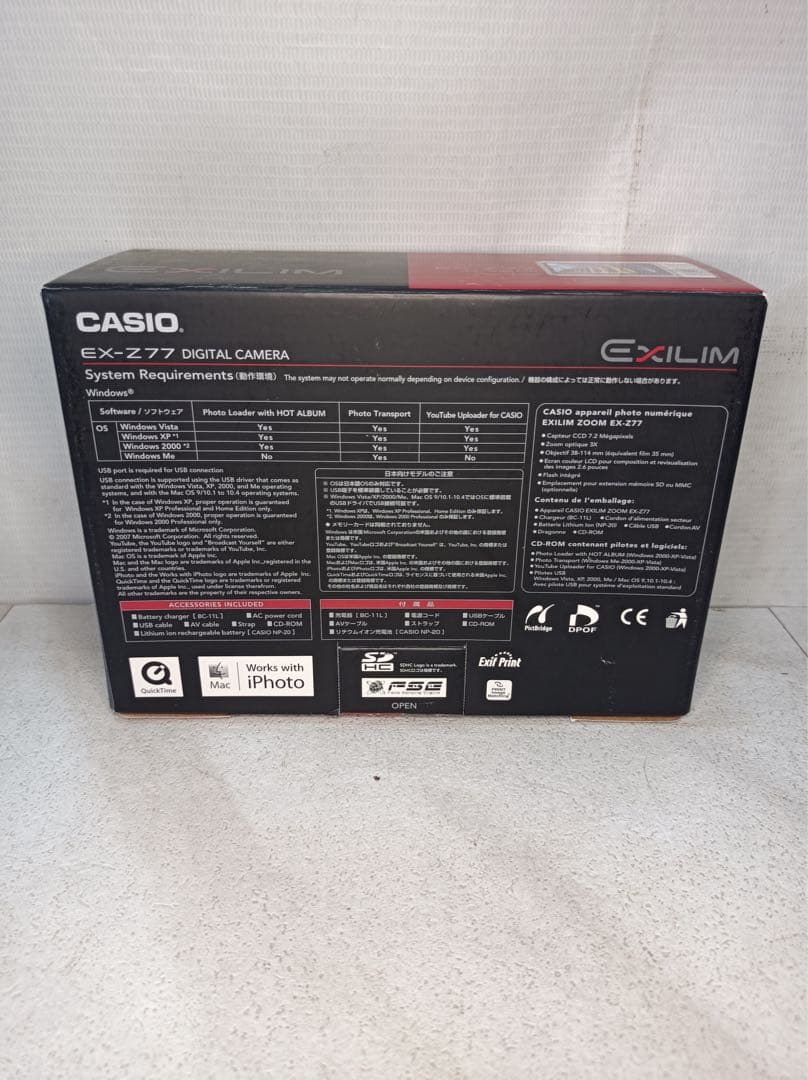 八6291【未使用品】CASIO デジタルカメラ EXILM EX-Z77