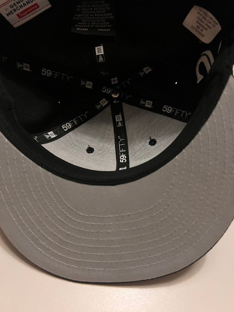 Supreme 59FIFTY ブラックキャップ 7 1/2