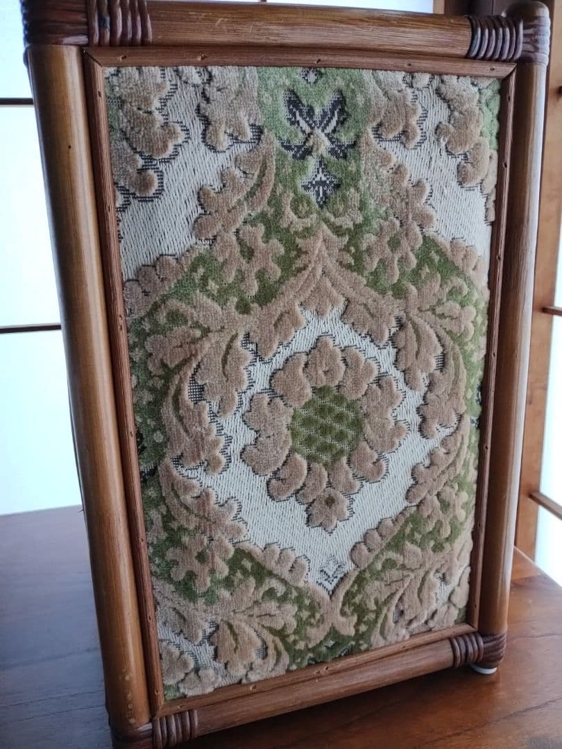 昭和レトロ ラタン ごみ箱 籐家具 バスケット 収納ケース 木製 ダストボックス