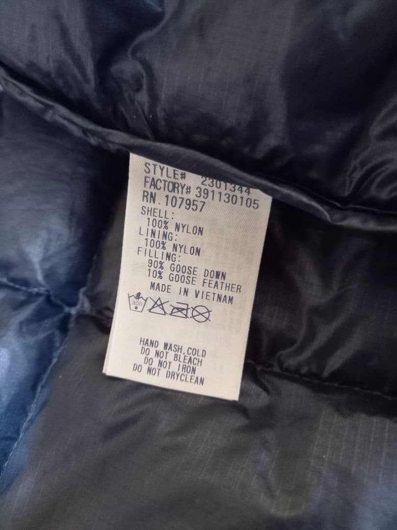 mont‐bell XLネイビーダウンジャケット 2301344 軽量900FP