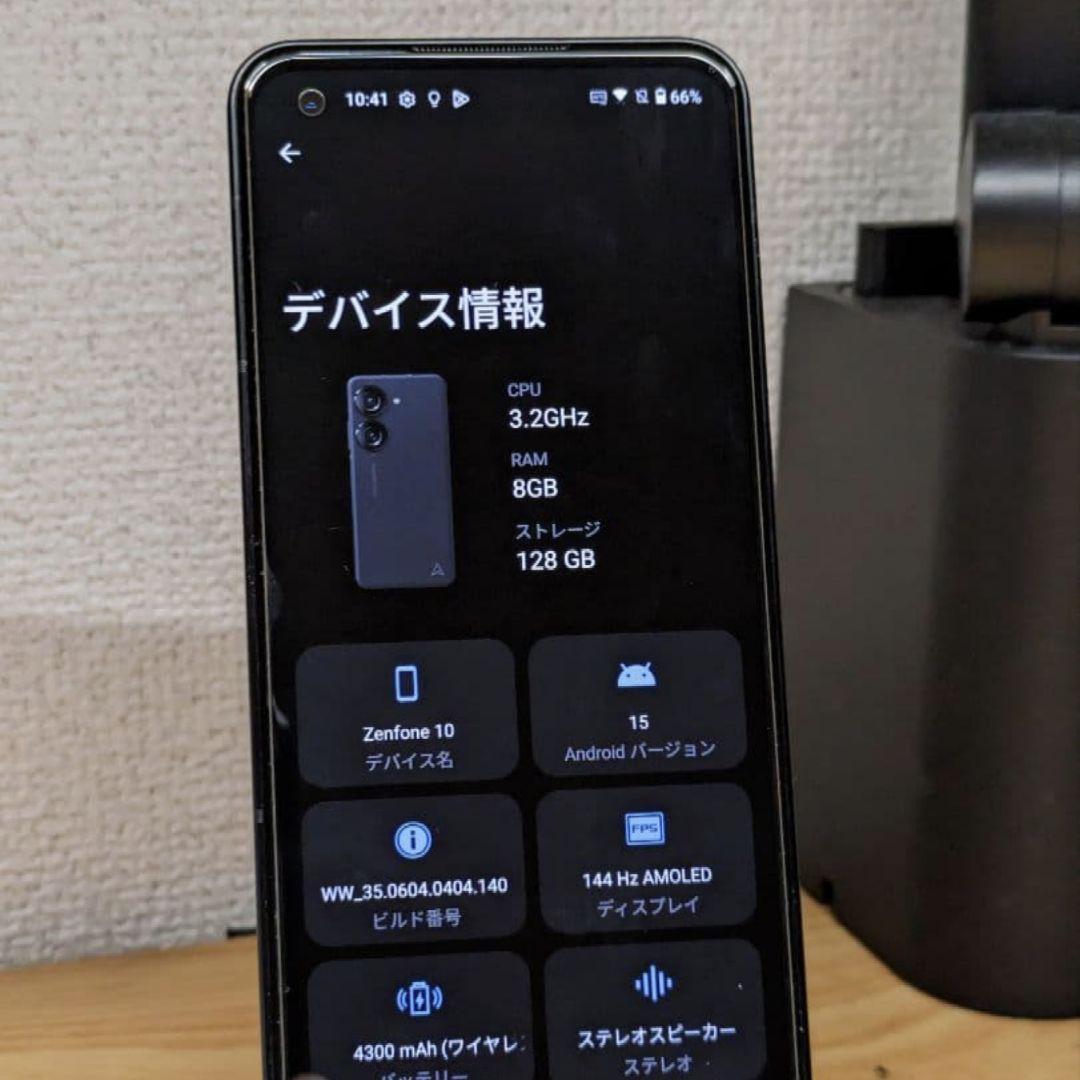 asus zenfone10 ブラック 128GB