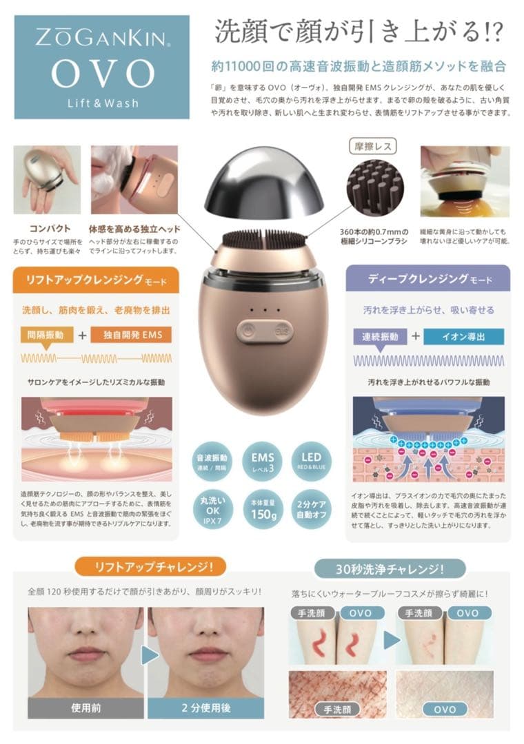 ZOGANKIN OVO ゾーガンキン　オーヴォ　美顔器