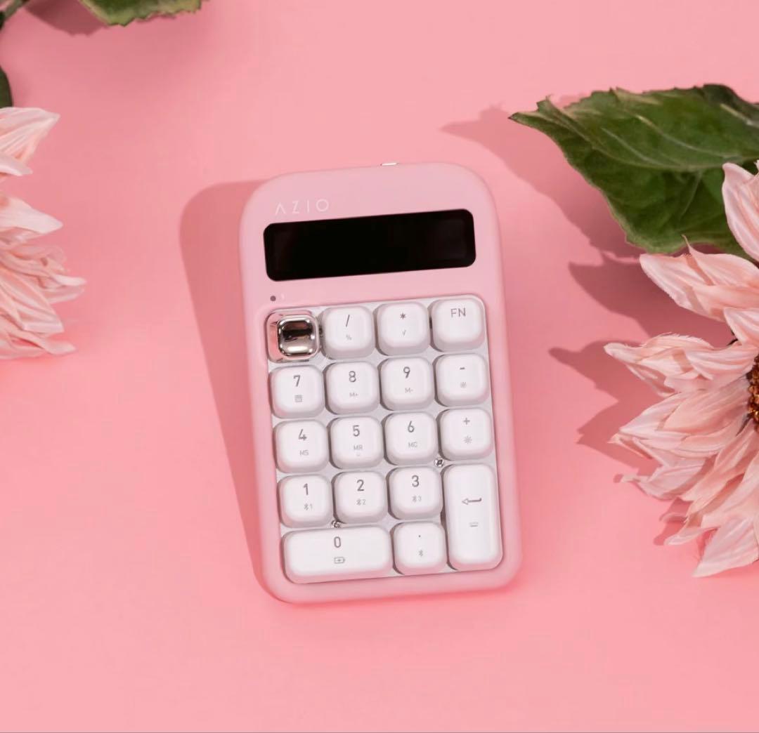 入手困難　AZIO Pink Blossom テンキー　電卓　ピンク　新品