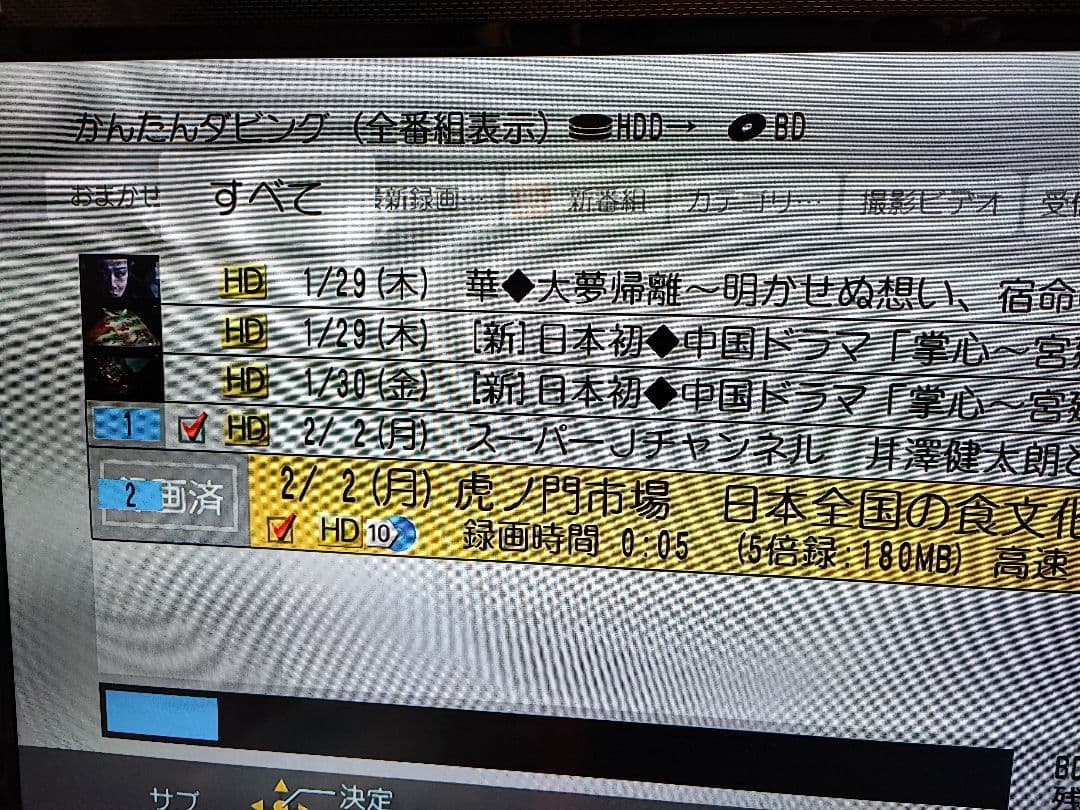 Panasonic DMR-BRW1000　１TB２チューナー