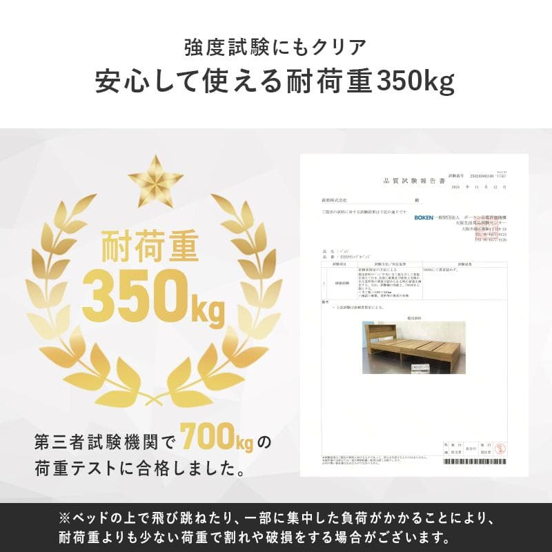 引出し付シングルベッド フレームのみ ナチュラル [8003]