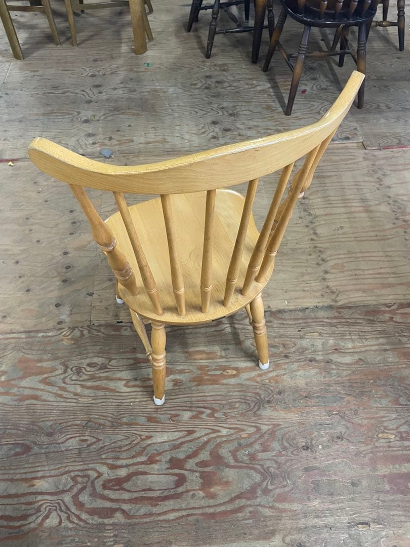 WINDS 太平家具　飛騨　木製　ダイニングチェア ウィンザーチェア　④