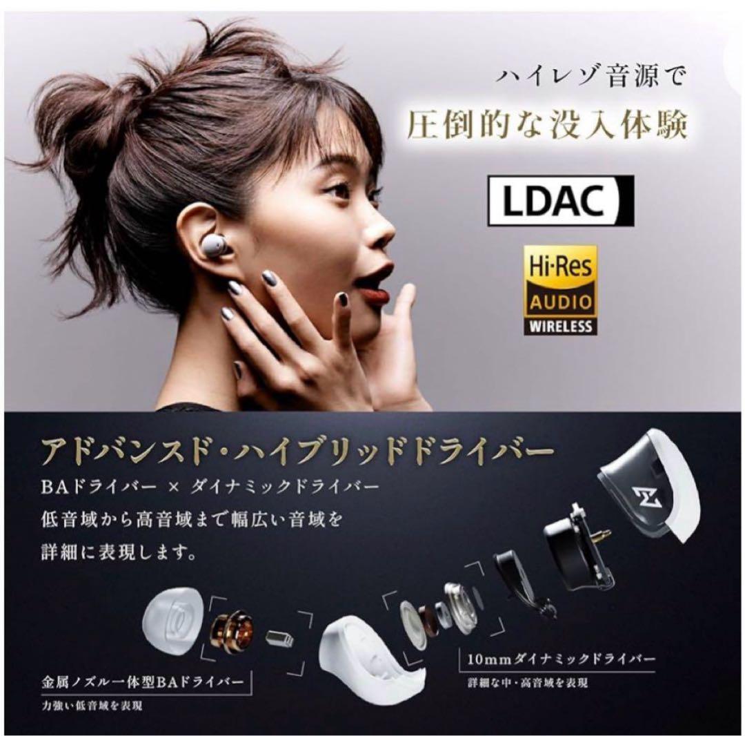 AVIOT TE-J1 ノイズキャンセリング イヤホン ハイレゾ対応 ワイヤレス