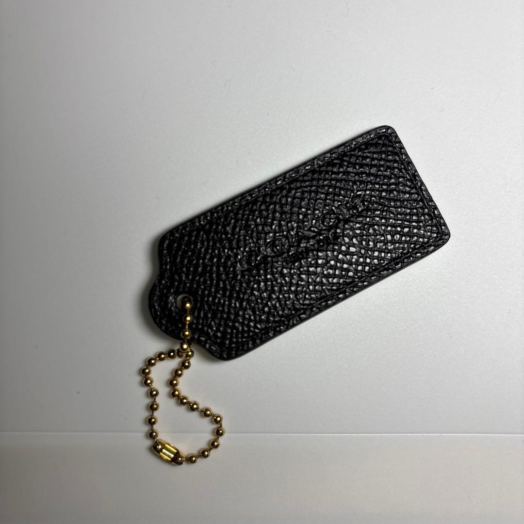 COACH ブラック レザーメッセンジャーバッグ