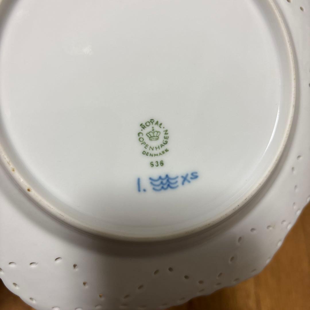 再値下　ロイヤルコペンハーゲン　ブルーフルーテッドフルレース　ヘキサゴナル