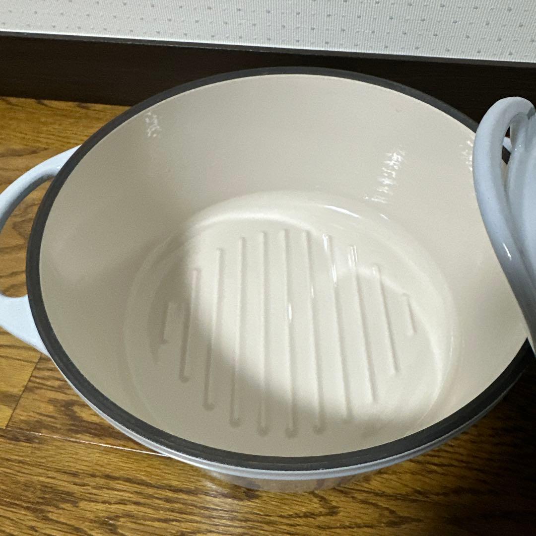 バーミキュラ　オープンポット　ラウンド22cm　ストーン　レシピ本付き