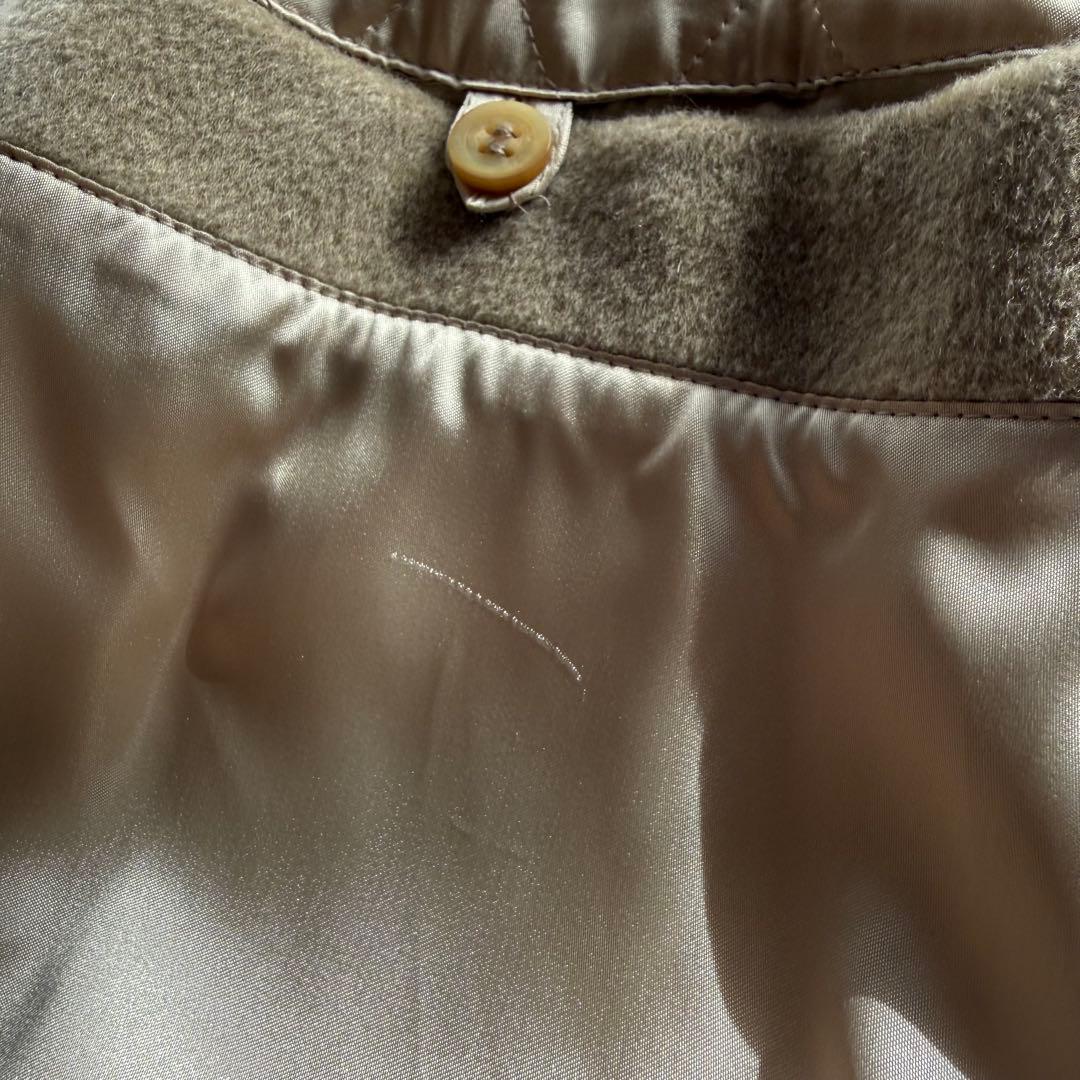 Max Mara マックスマーラ 白タグ ウール カシミヤ コート ファー付