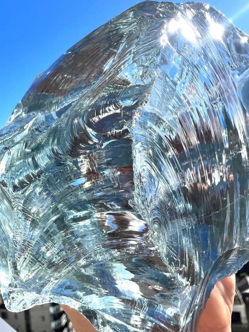 売約済み✨美特大✨純正シエラネバダ産初期 アンダラクリスタル ✨アヴァロンブルー