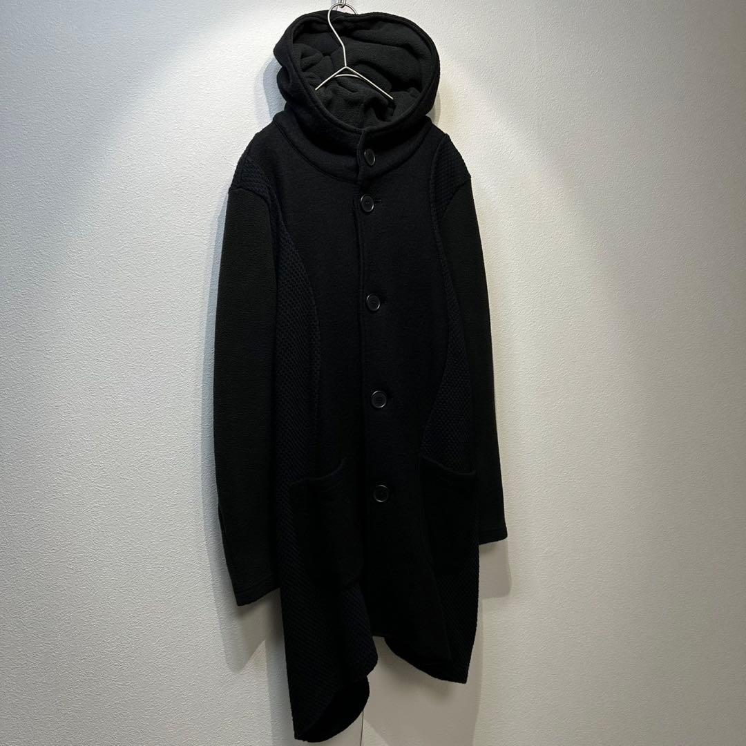希少 美品 gomme ウール アシンメトリー ドッキング デザイン コートM