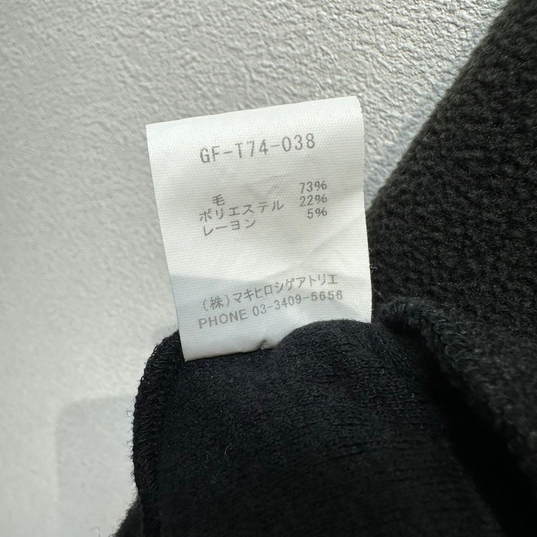 希少 美品 gomme ウール アシンメトリー ドッキング デザイン コートM