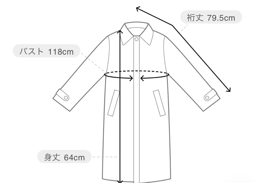 レディース　ダブルブレスト ピーコート　Ｌサイズ　新品　ミッドナイトブルー
