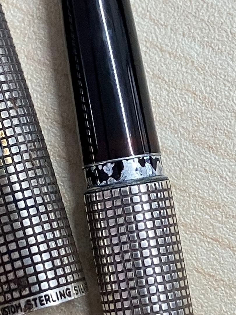 値下！PILOT カスタム 18K-WGスターリングシルバー 万年筆 廃盤