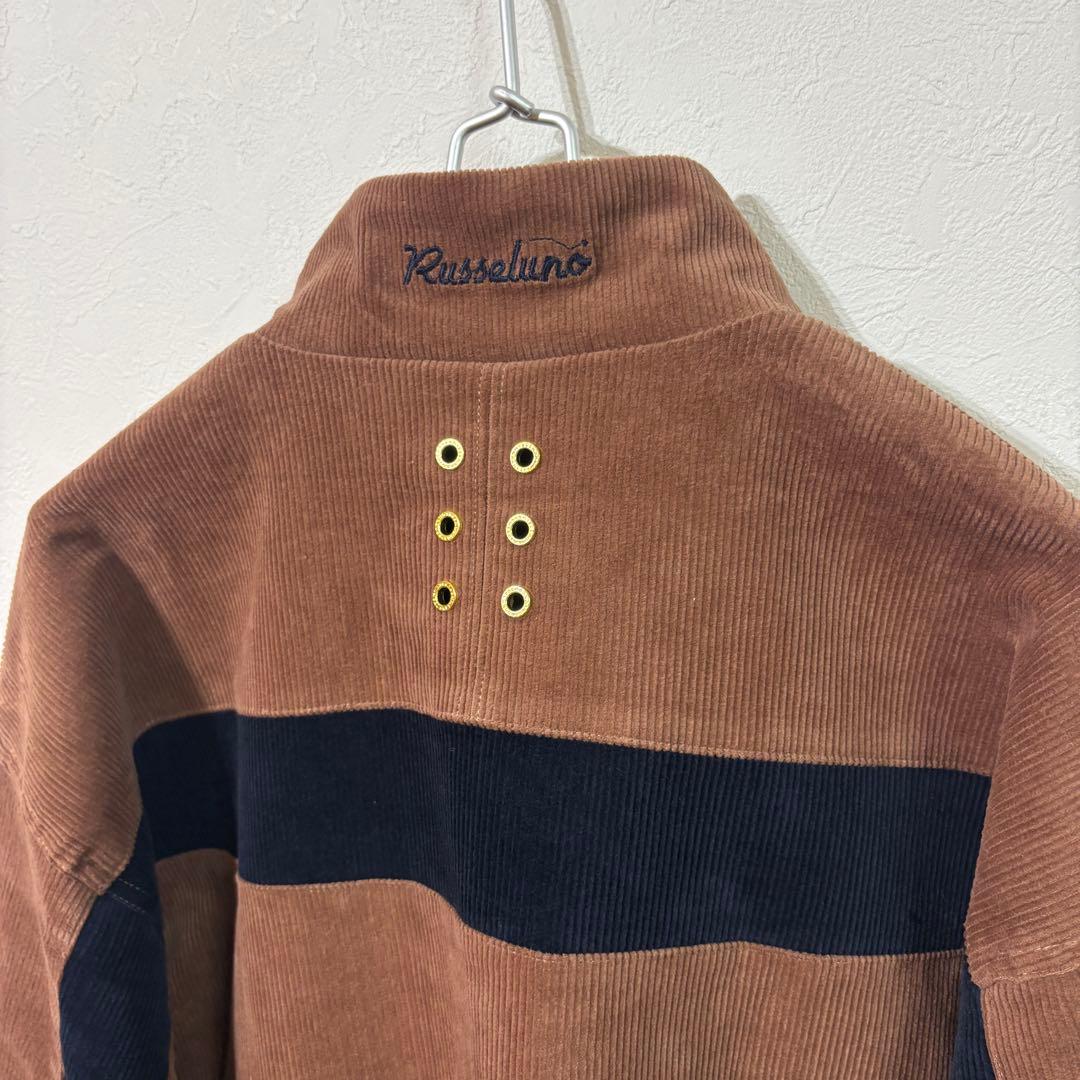 【RUSSELUNO】新品コーデュロイアノラックブルゾン　ゴルフ　メンズＸＬ