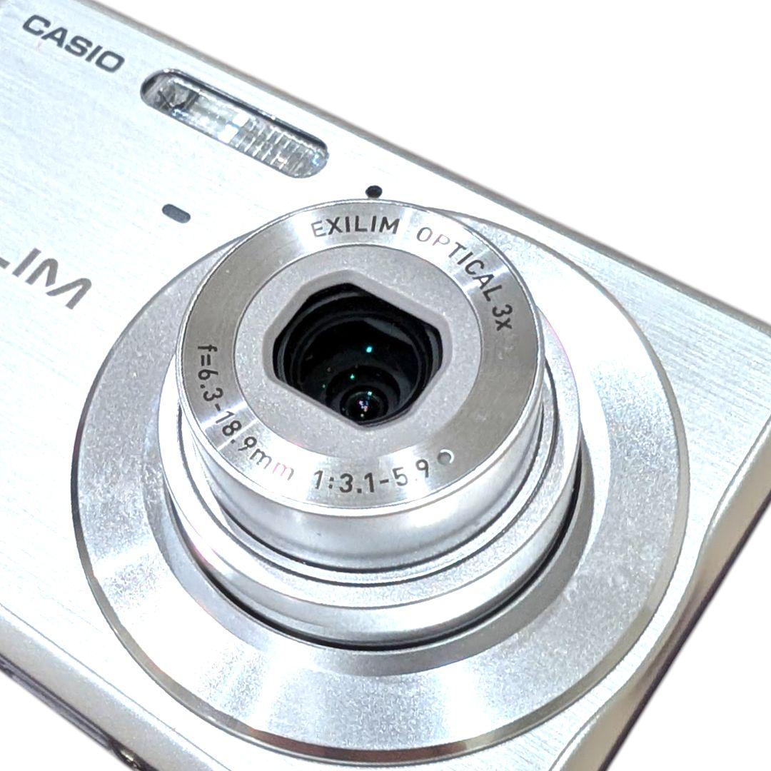 美品 動作確認済 CASIO EX-Z77 シルバー デジカメ 充電器 SD