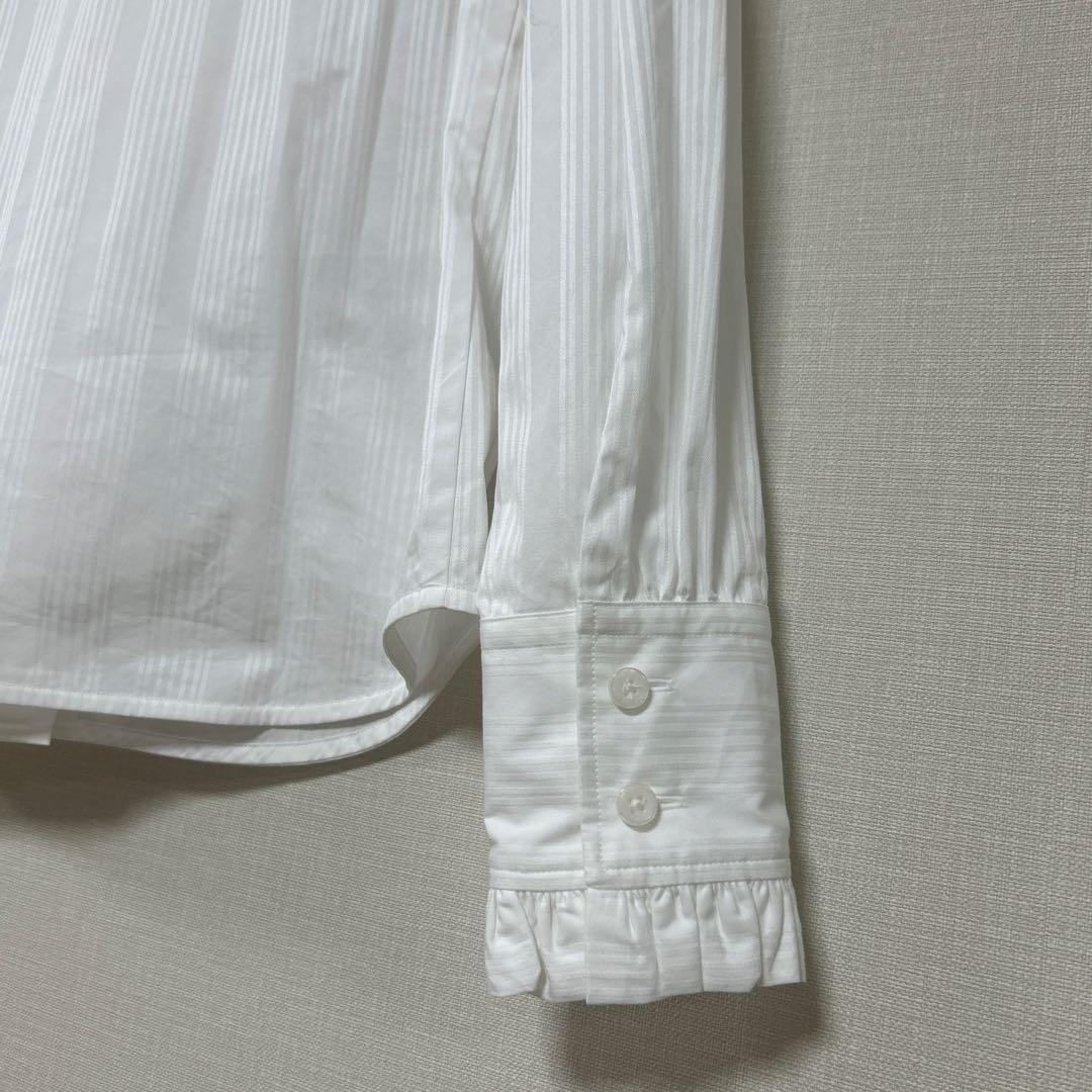 美品2025AW ヴィヴィアンウエストウッド ORBジャガードフリルボウシャツ