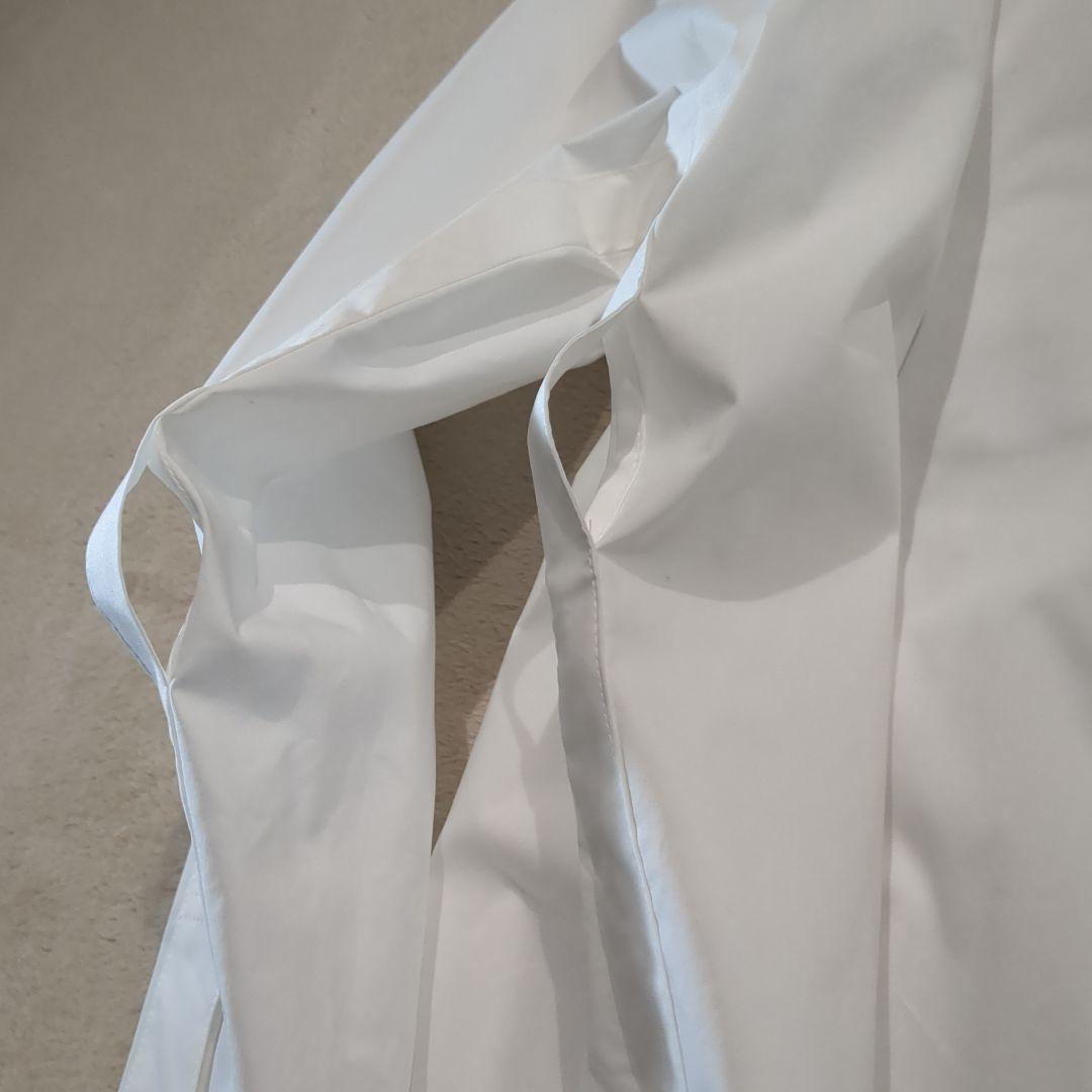 HERALBONY スカーフループ付き ベーシックシャツ 白 定価33,000円