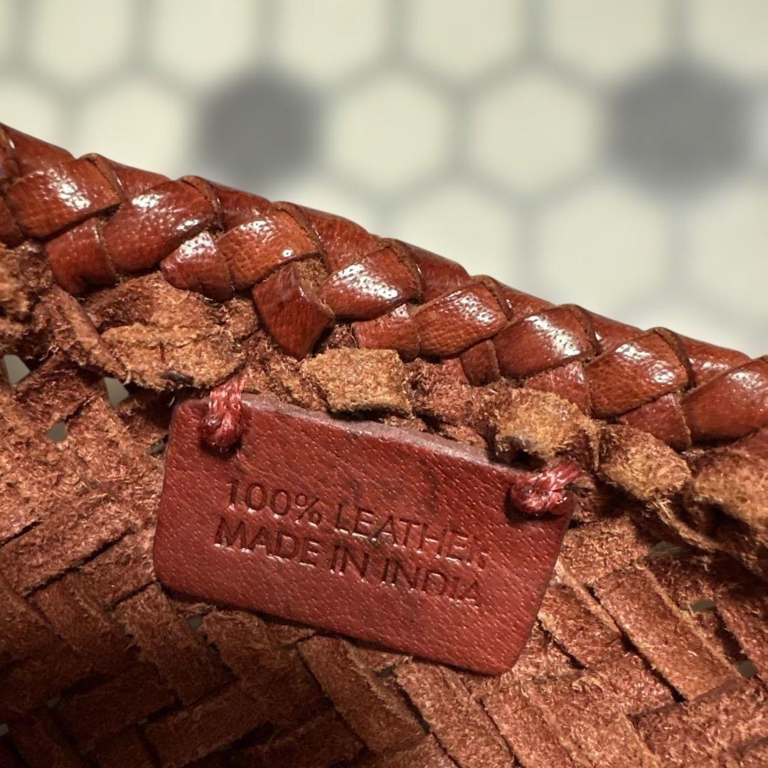 ドラゴンディフュージョン　カゴバッグ　ボルドー