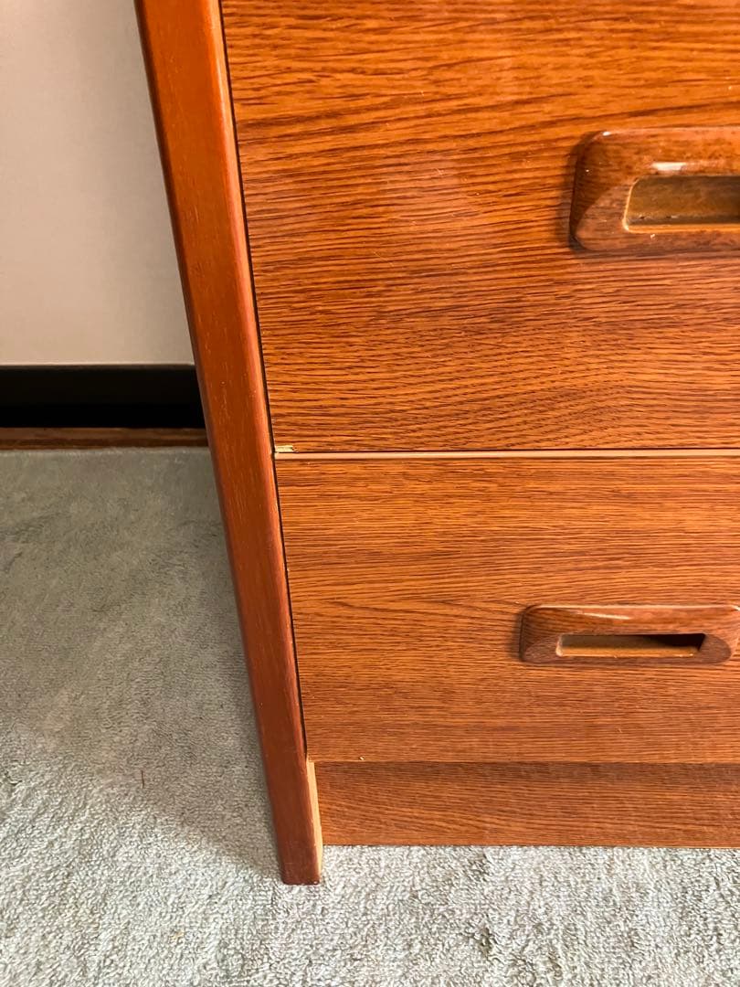 木製アンティークタンス 7引き出し