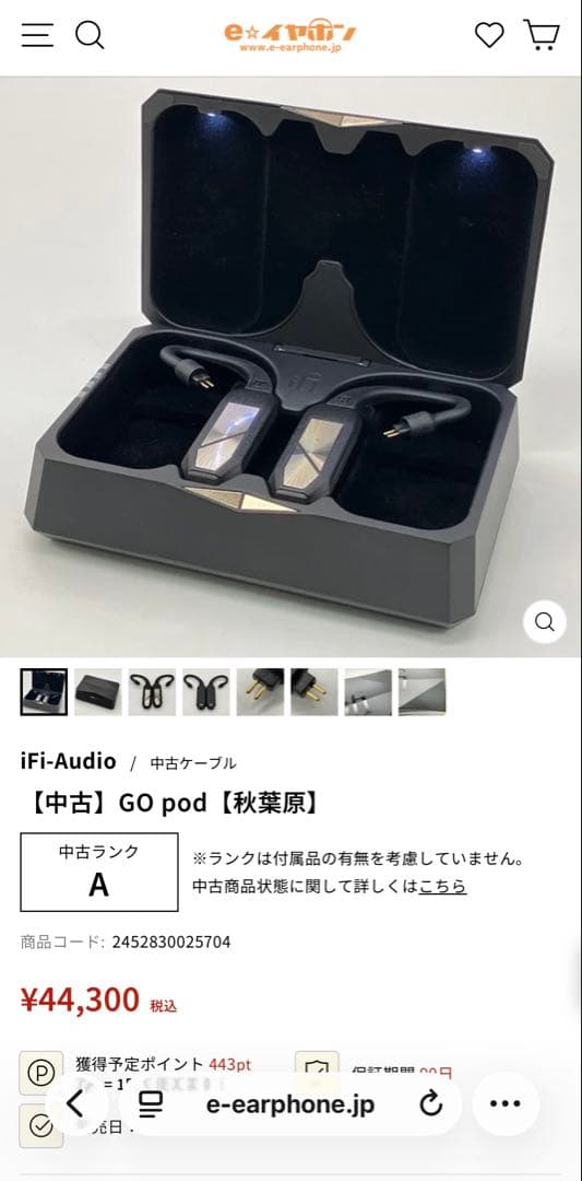 【完品美品】【週末限定値引き‼️】使用回数10回ほど❗️iFi GO pod